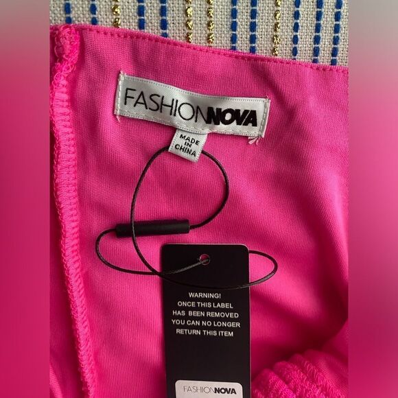 Fashion Nova Midi Dress Women Size XL Pink Ruched Lined NEW - Picture 11 of 16